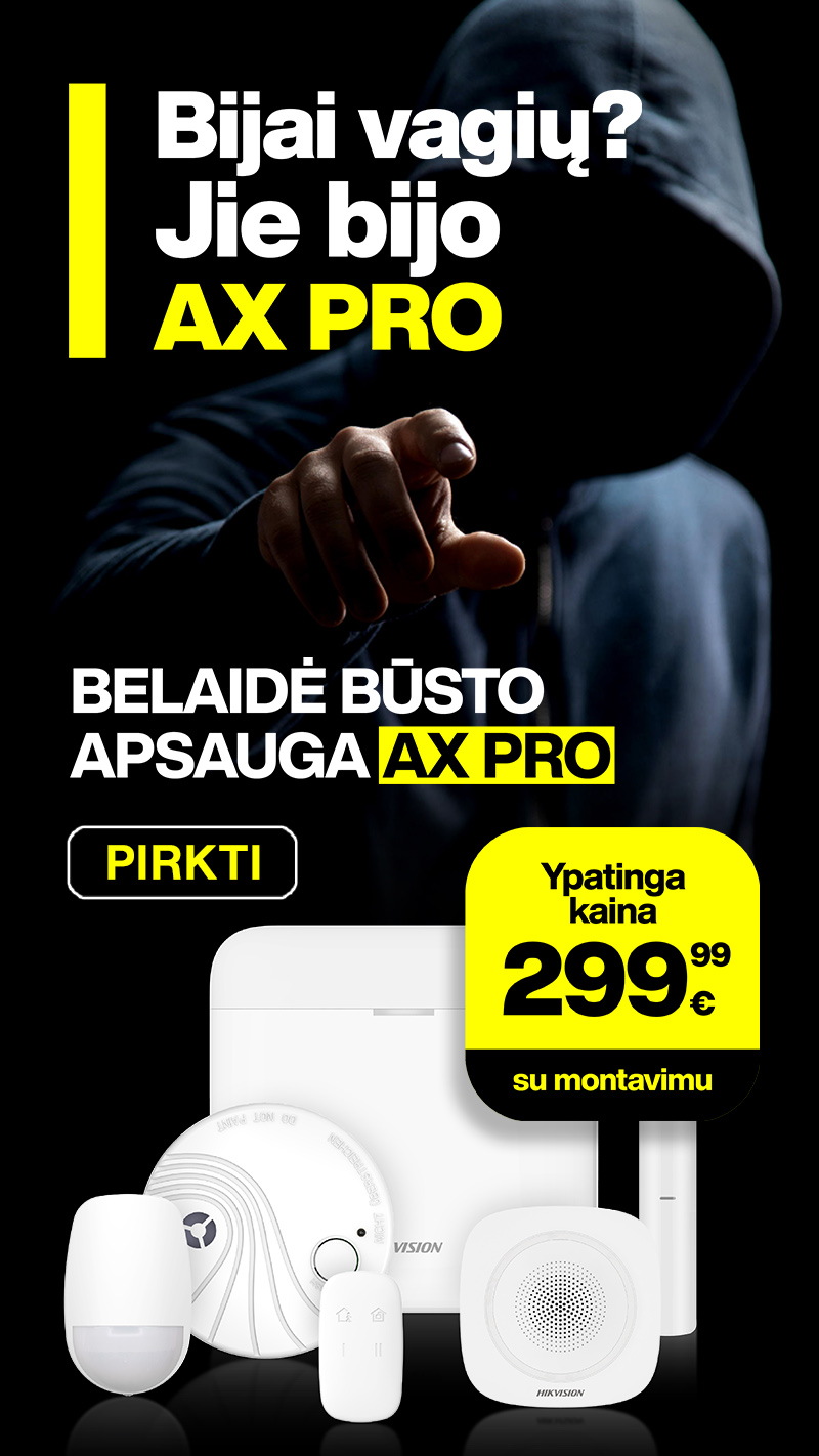 AX PRO | Hikvision - belaidė būsto apsauga